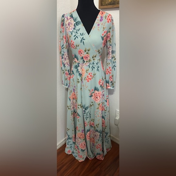 Yumi Kim SWEET DAWN DUSK JULIETTE MAXI Dress in Mint Green Floral Print - XSP - Picture 4 of 8